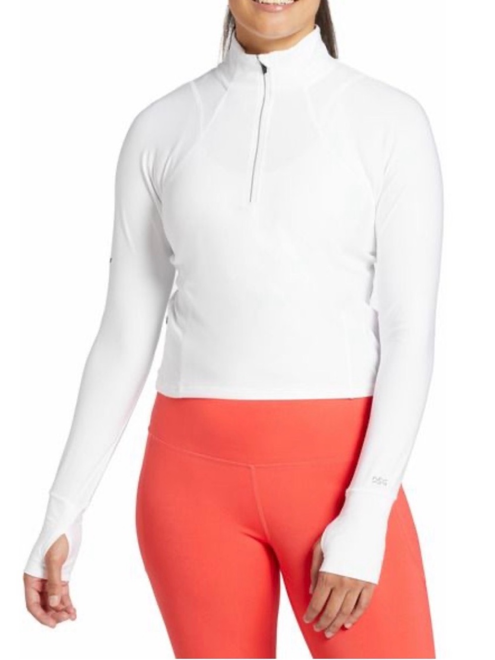 DICK'S Sporting Goods Women's Run Meet & Greet 1/2 Zip Top Pure White